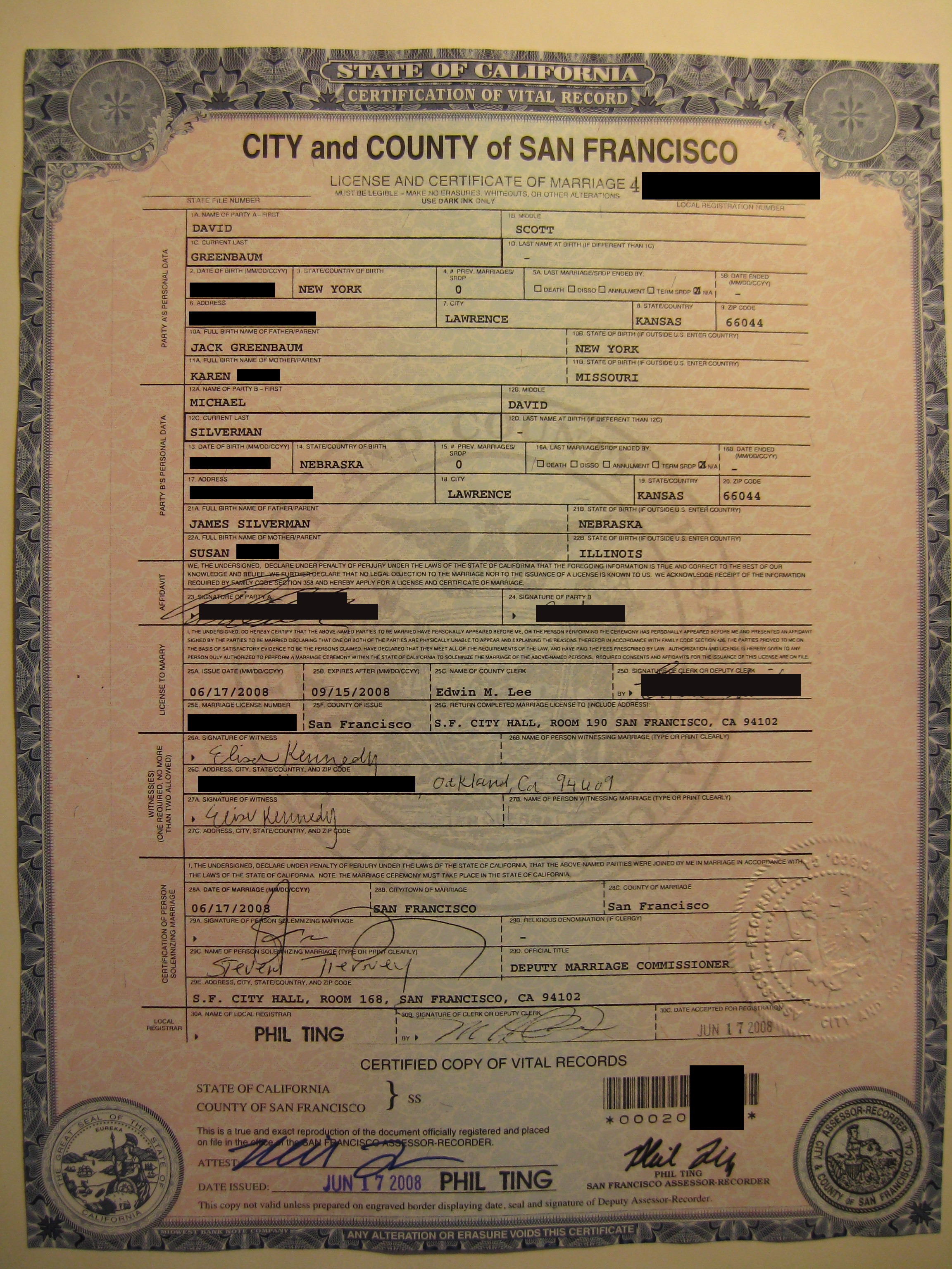 Mike and Dave's Wedding Page