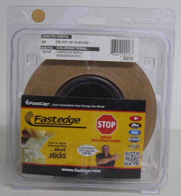 FastCap American Maple Edge Banding Tape PVC 15/16" Mike's Tools