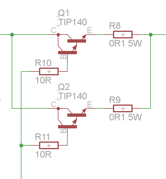 Leistungstransistoren parallel schalten
