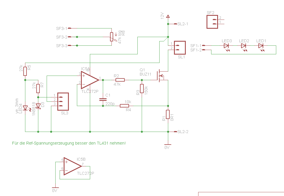 2A LEDKonstantstromquelle mit P3596 oder LM2575