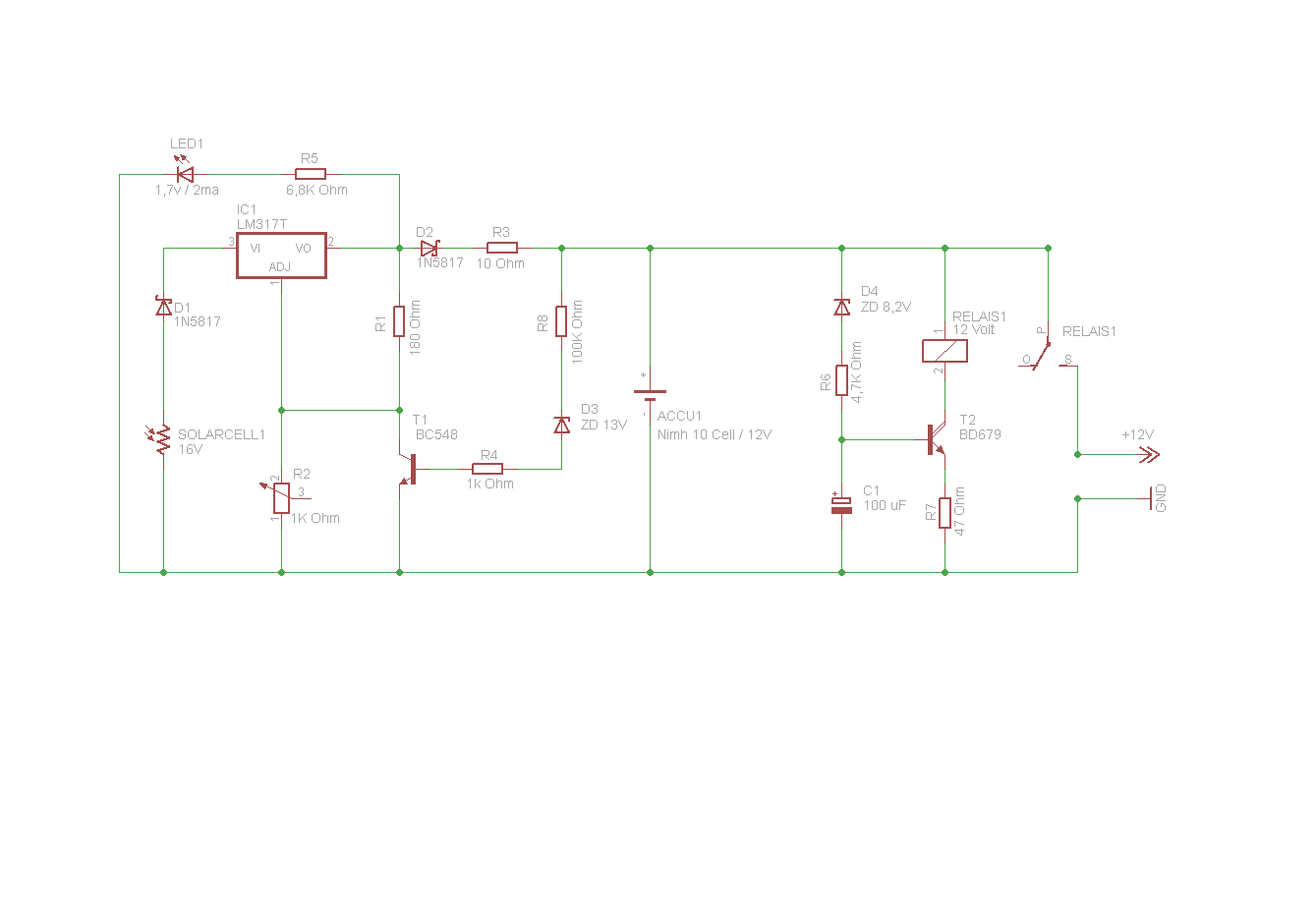 Solar Controller Schaltung