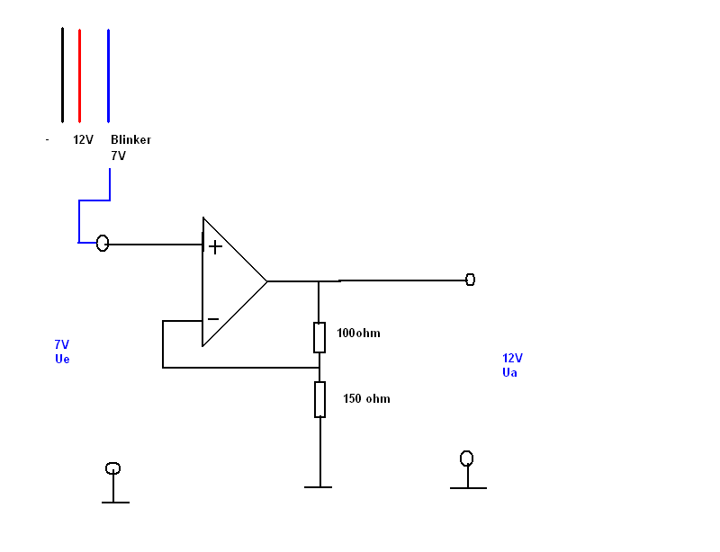 Problem mit Blinkerspannung LED
