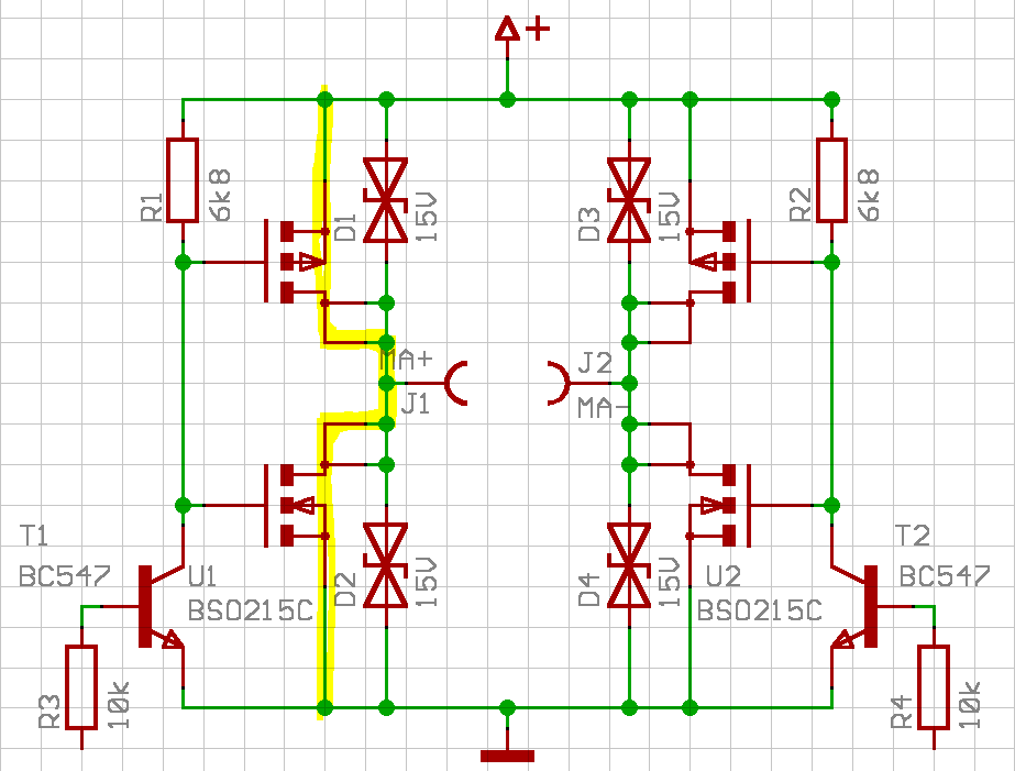 Hoher Querstrom bei HBrücke mit MOSFETs