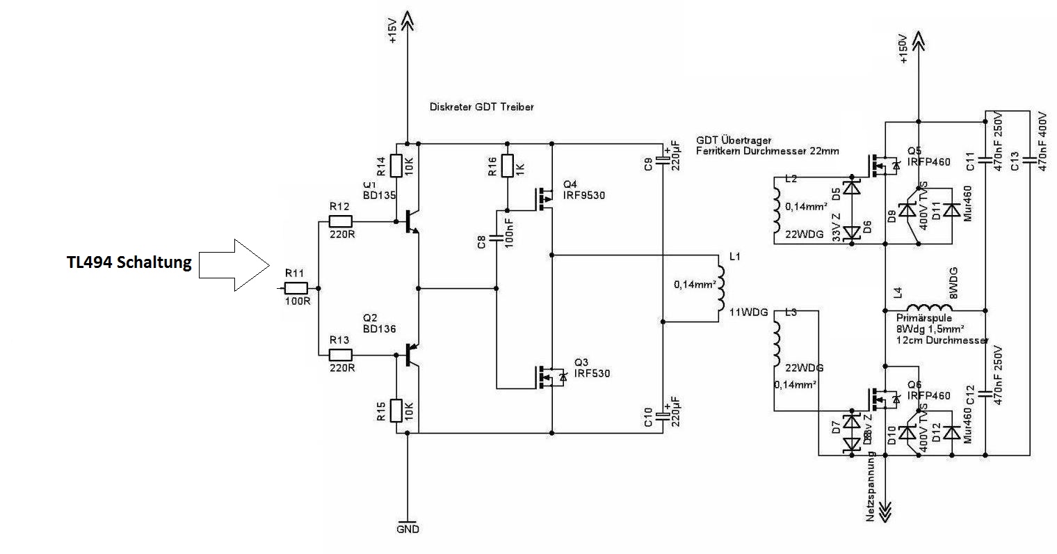 Wie Risetime vom Tl494 verschnellern