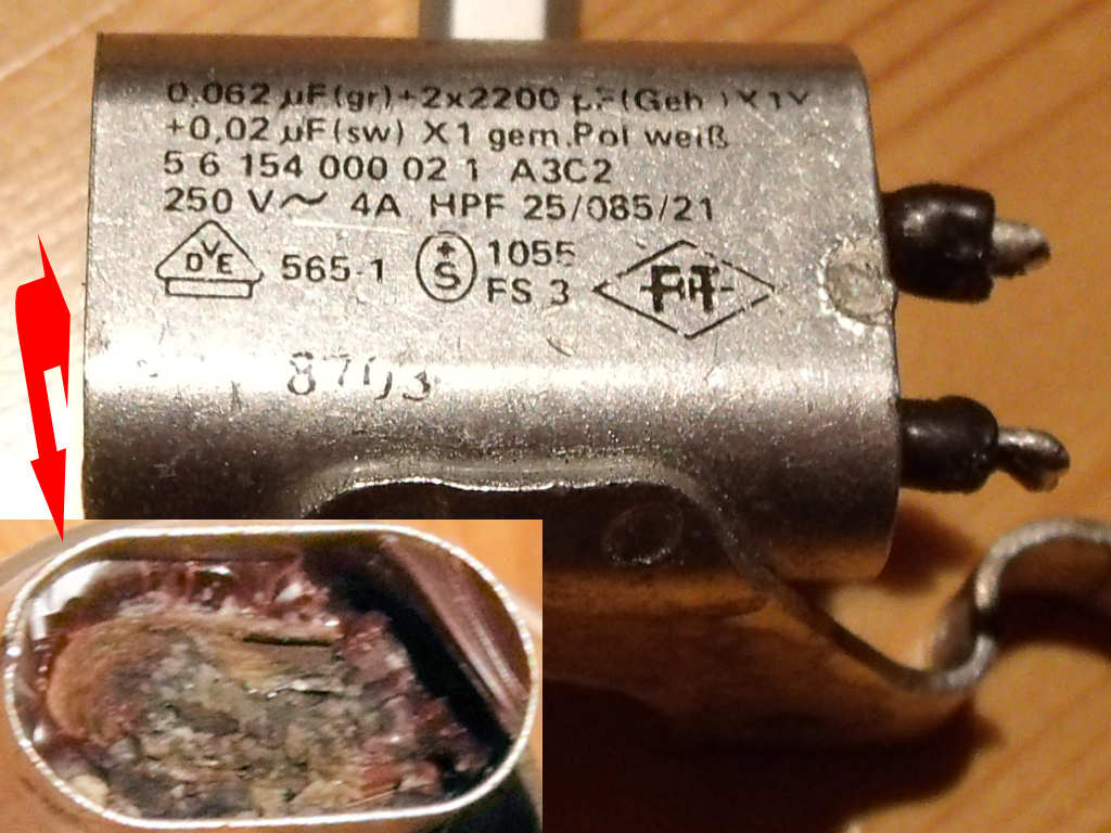 Entstörkondensator ersetzen Ersatzschaltbild