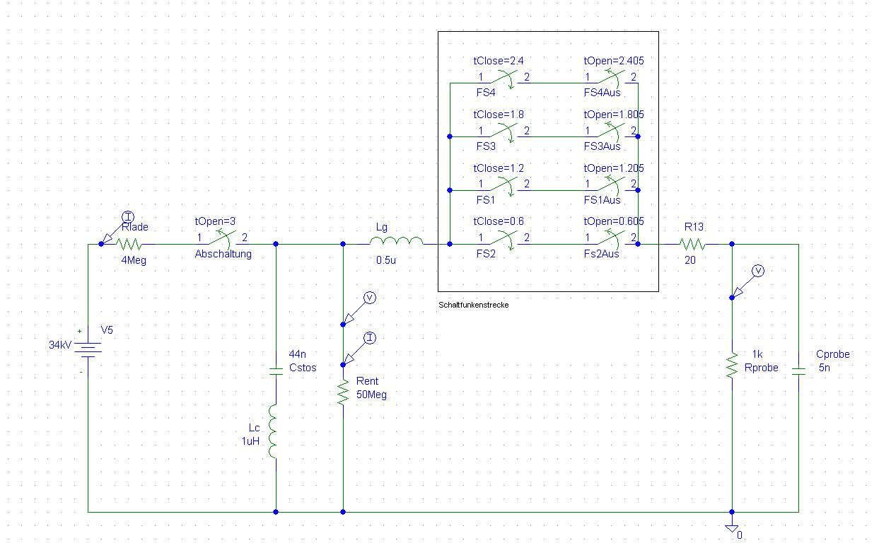 Pspice Simulation Netzteil 040kV und 07,5mA