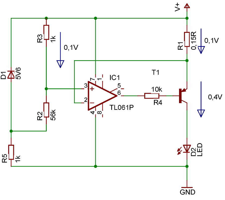 Konstantstromquelle mit JFet