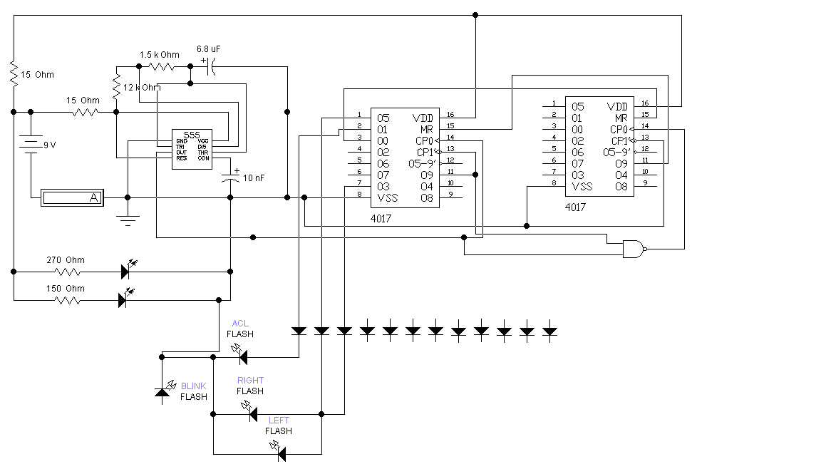 Verzögerungsschaltung für IC4017