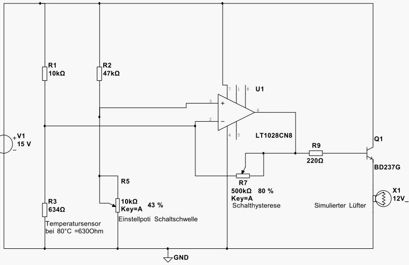 Temperaturschalter mit ntc u. OP