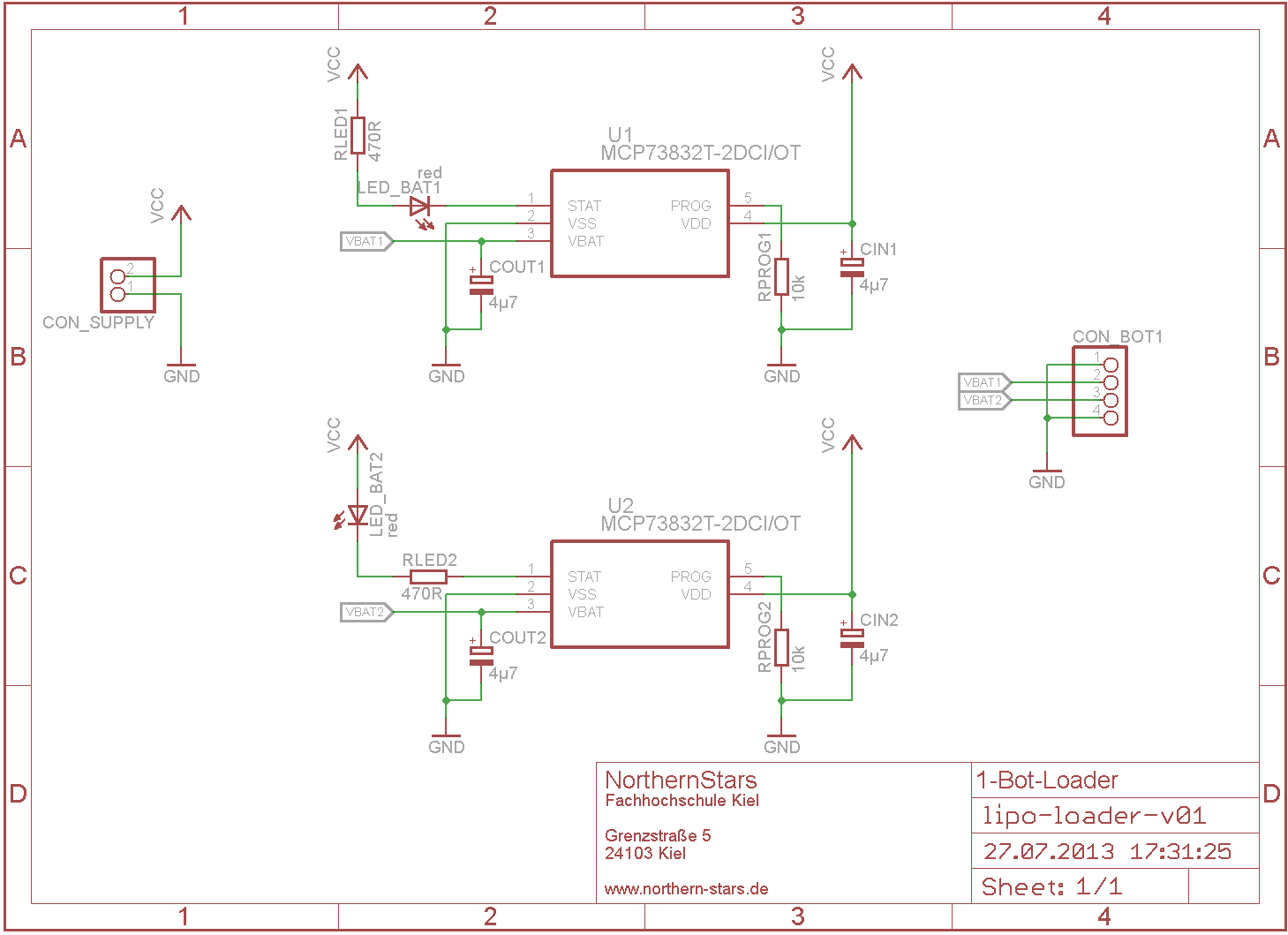 LiPoCharger mit MCP73832T