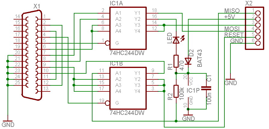 Serial AVR programmer selber bauen