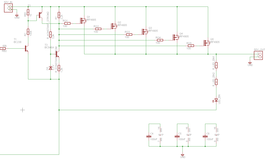 Konstantstromquelle / Ansteuerung MOSFET