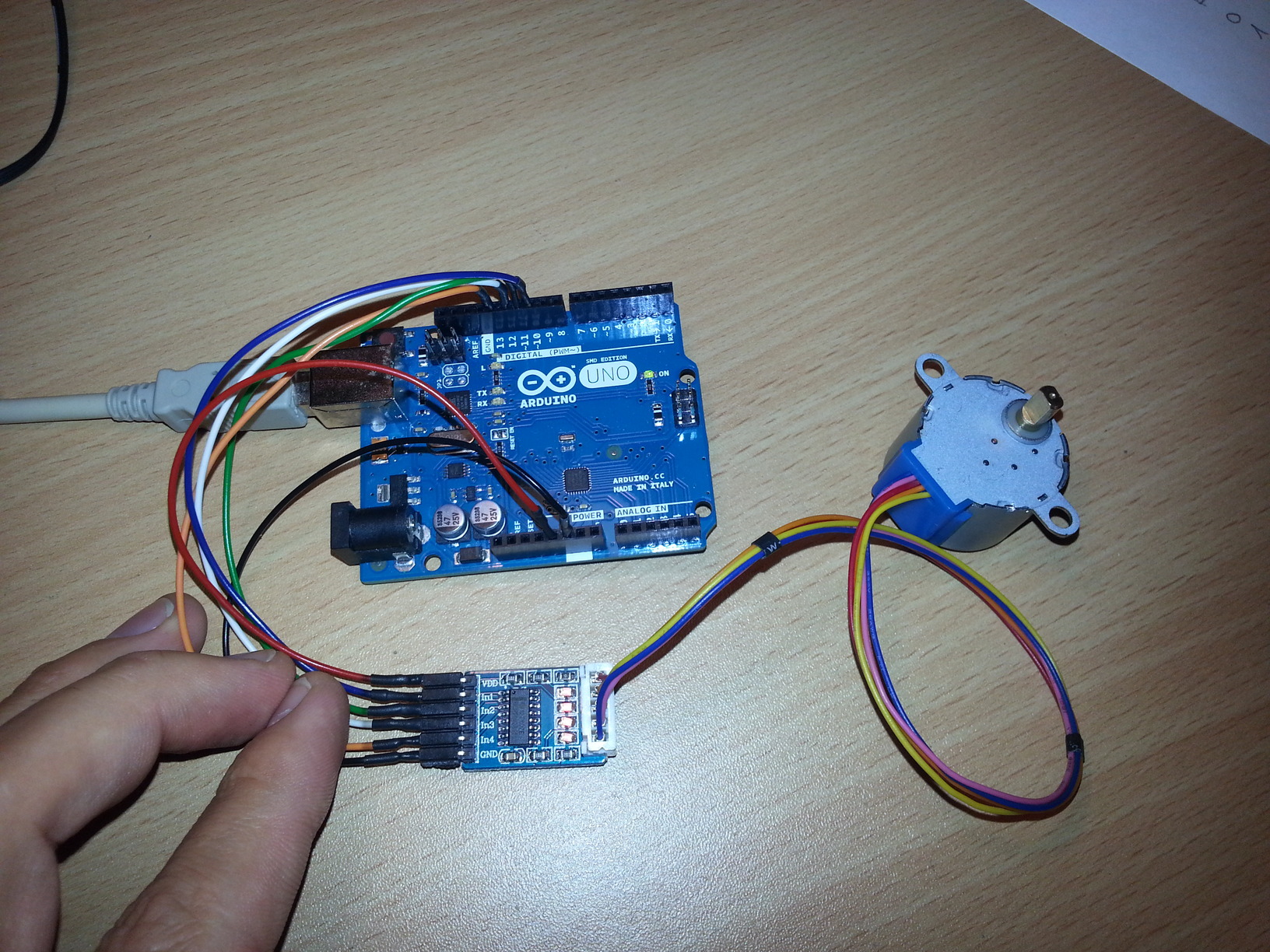 Programm zur Ansteuerung von Schrittmotor 28BYJ48 5V Arduino