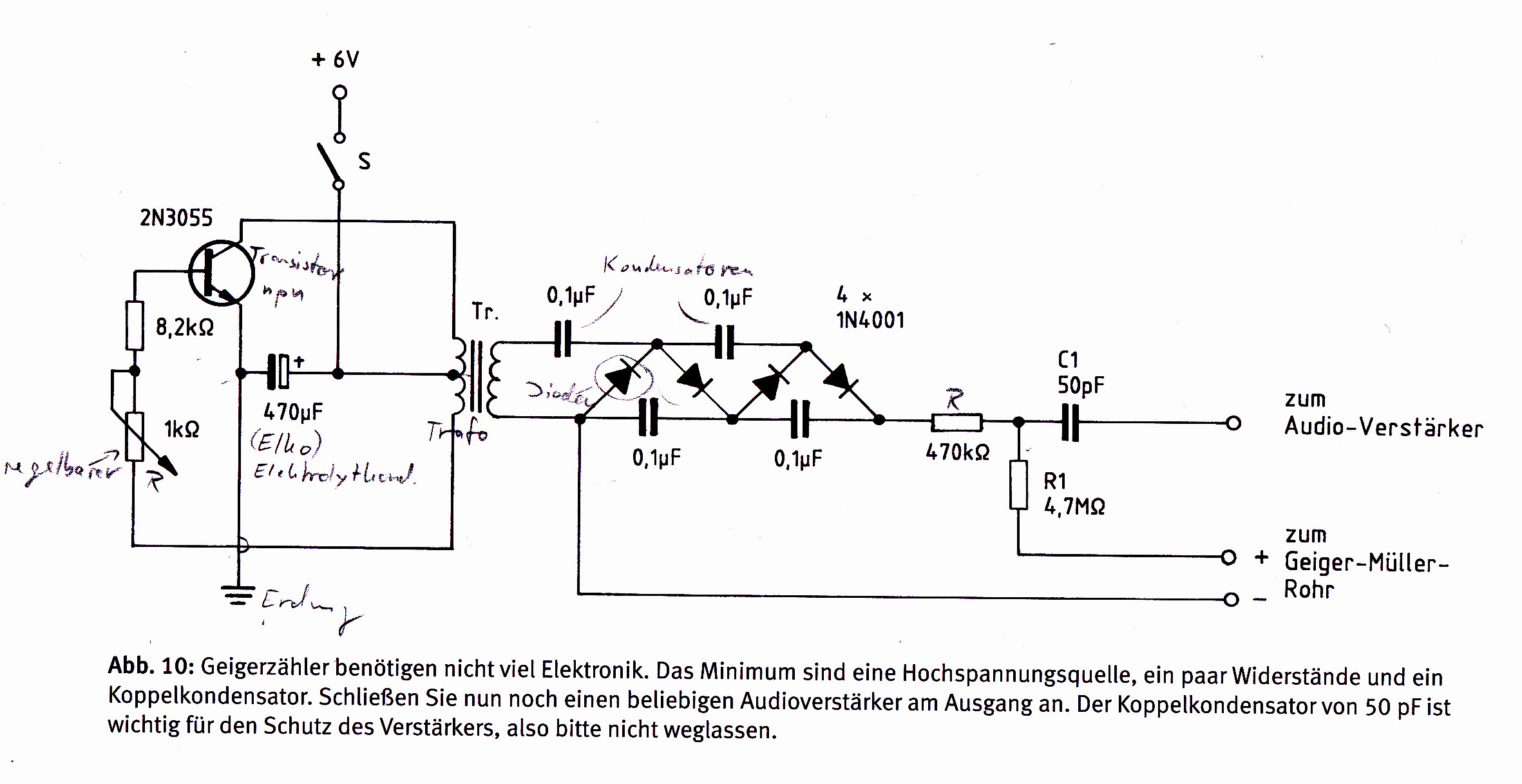 Seminararbeit Geigerzähler Wechselspannung