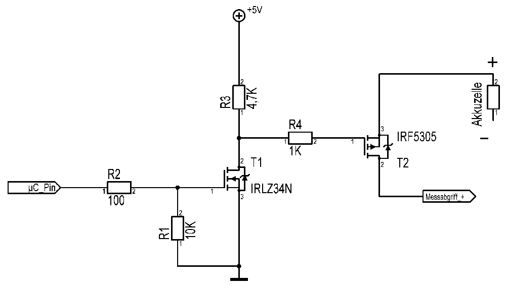 Powerbank Akku, Masse Trennung Problem