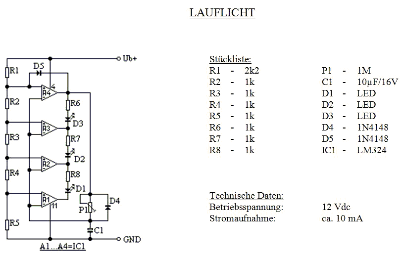 Led Lauflicht