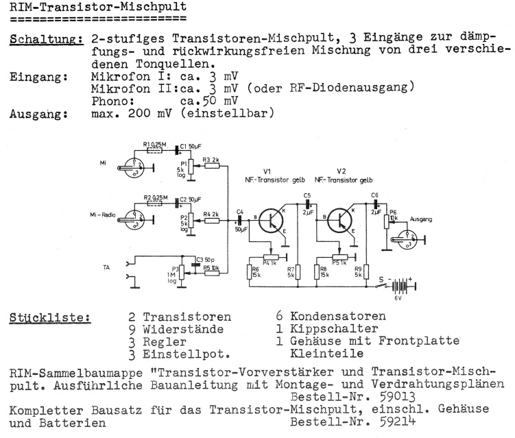 Mischpult selber bauen (Abschlussprüfung)