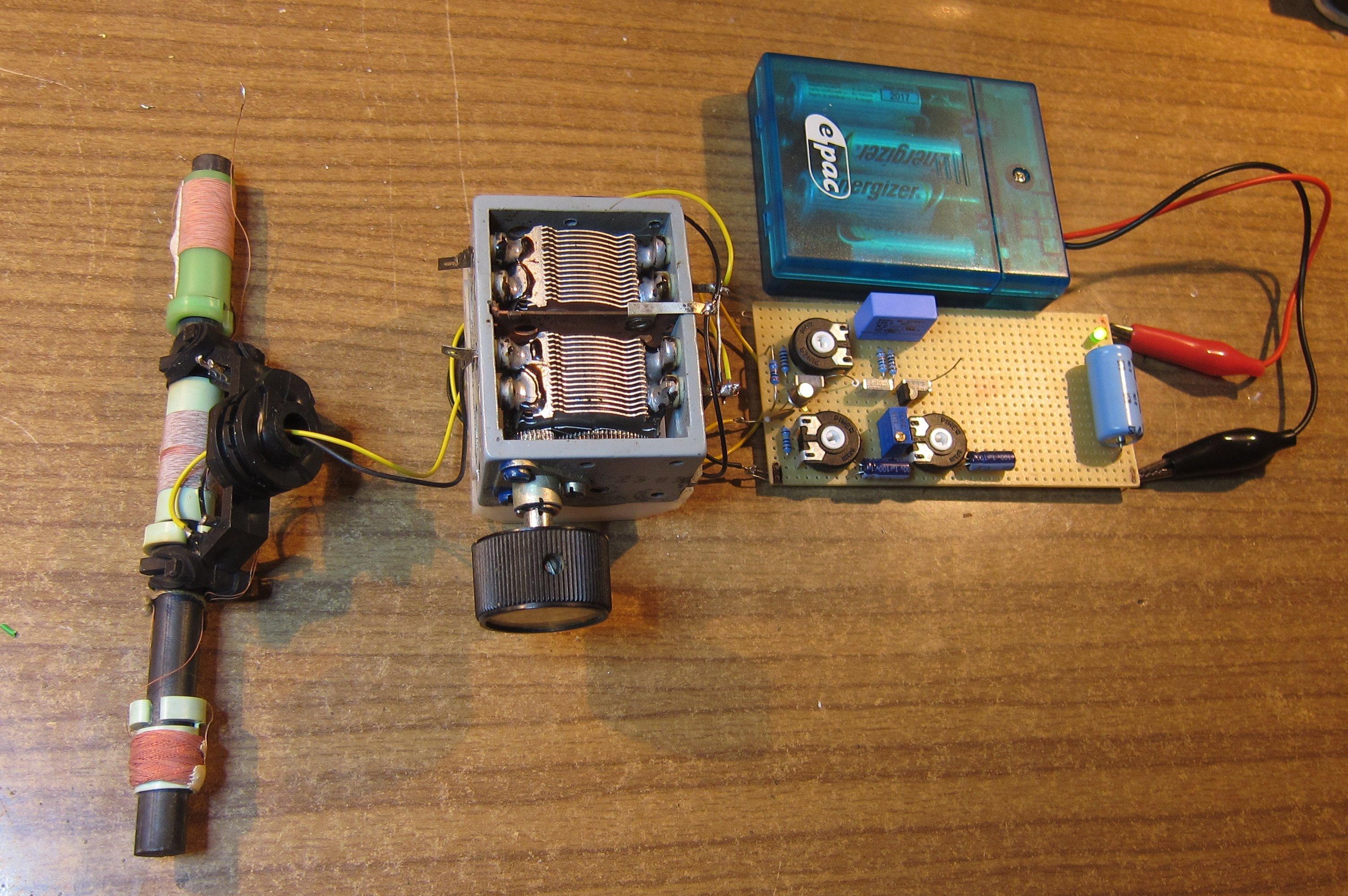 DCF77 Empfänger Eigenbau selber bauen einfacher Rückkopplungsempfänger