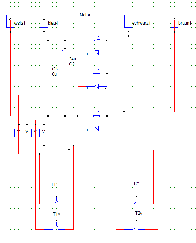 Schaltplan Kondensatormotor