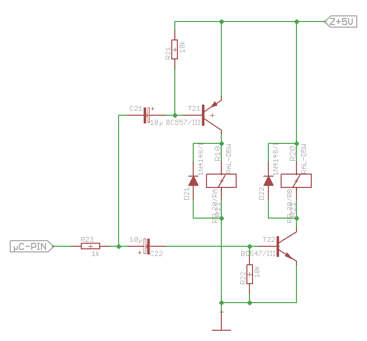 Schaltplan Bistabiles Relais