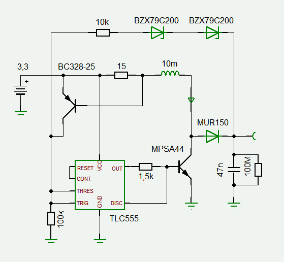 Hochspannungsgenerator für Geigerzählrohr welche Spule