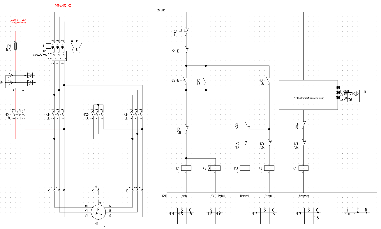 Drehstrommotor bremsen