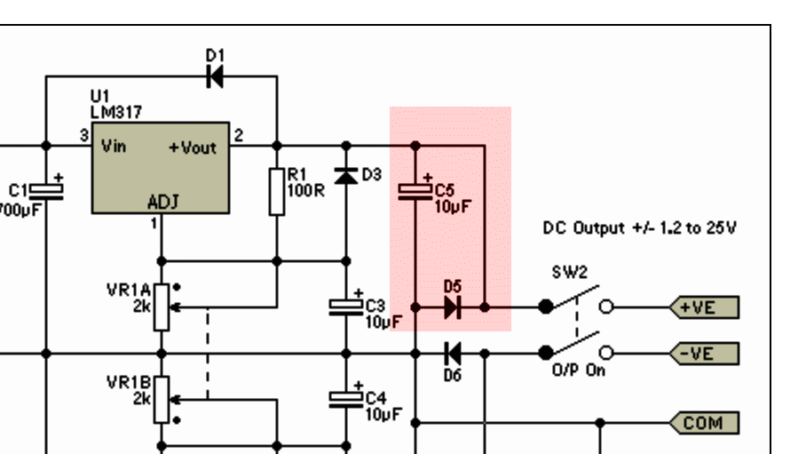 Schaltplan Lineares Netzteil
