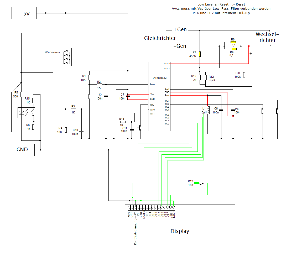 Überspannungsschutz für ein ATmega32 mit MOSFET
