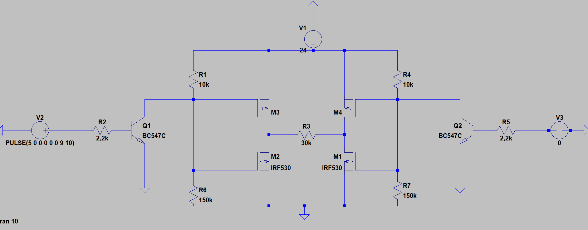 HBrücke bei 12V geht bei 24 nicht ?