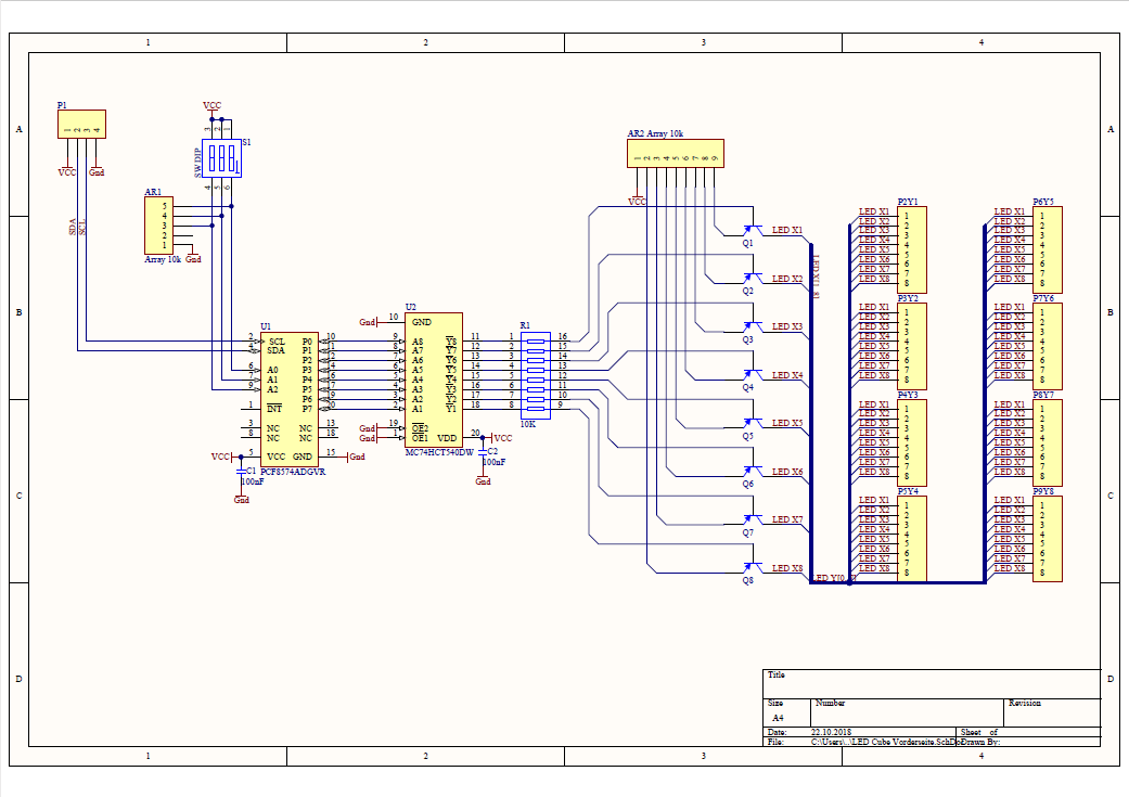 8x8x8 Led Cube Schaltplan Wiring Diagram