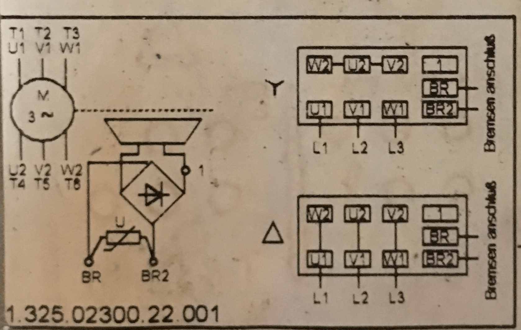 11KW Drehstrommotor mit Bremse anschließen