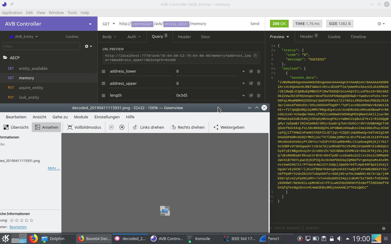 encode base64 per chunked transfer