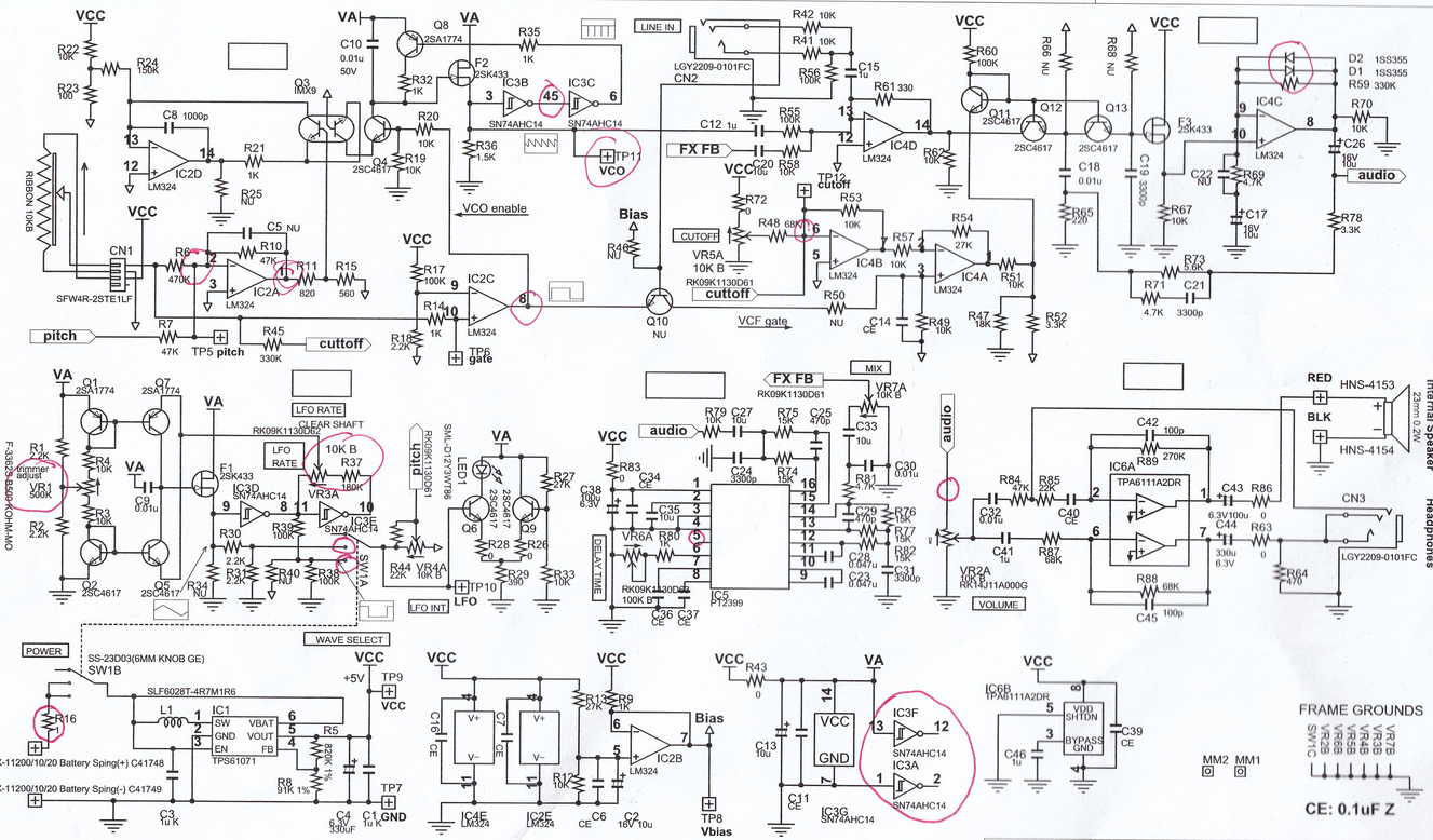 VCO JFET in LTSpice und Schmitttrigger