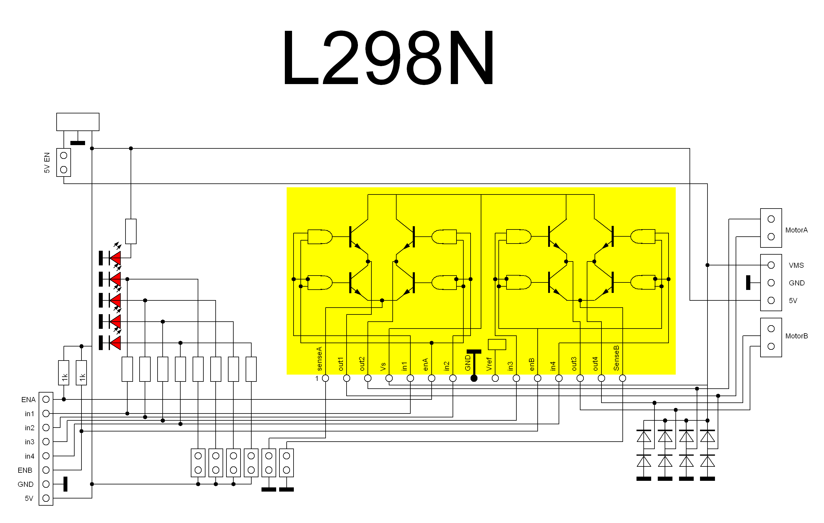 L298N Schaltung Schaltplan Modul Conrad MAKERFACTORY Schrittmotor