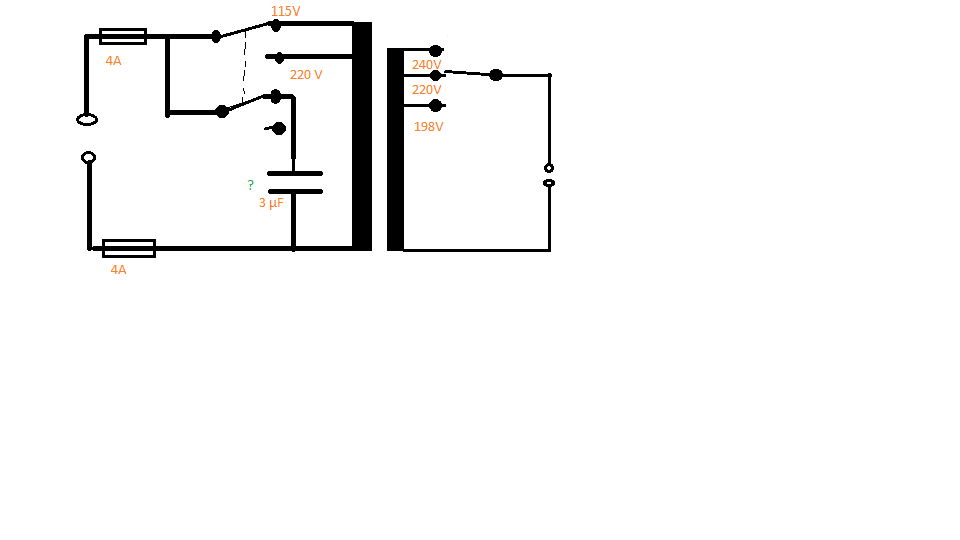 Rätselraten beim antiken Trenntrafo