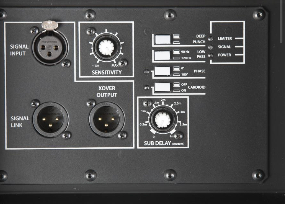 PhasenSchalter Input Port RCF 8004a Subwoofer