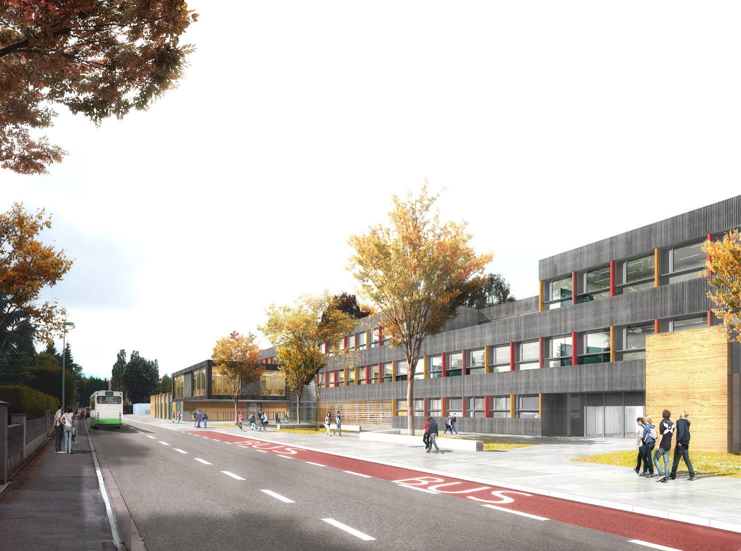 THAONLESVOSGES COLLÈGE ELSA TRIOLET Agence d'architecture Mil Lieux