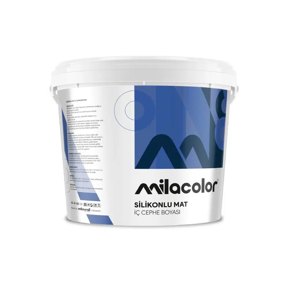 Silikonlu Mat İç Cephe Boyası Milacolor Make Art Give Life