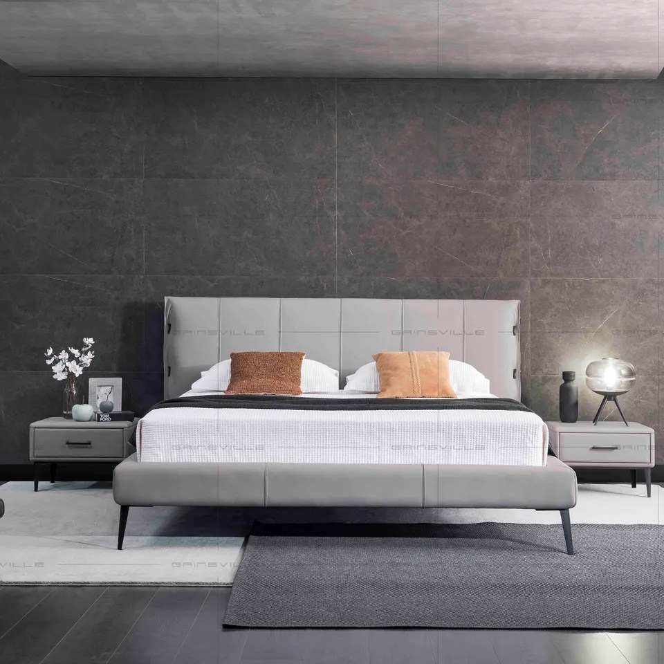 2022 New Trend modern bed space saving double bed modern storage mid century bed Shenzhen