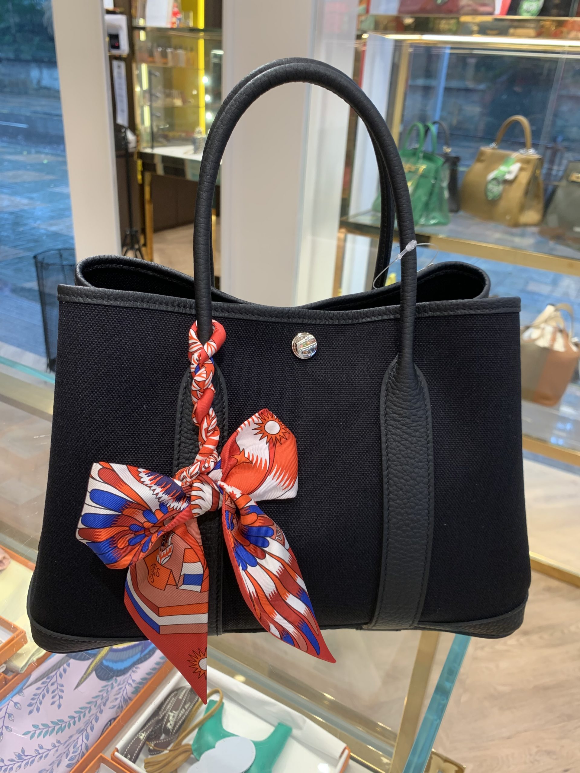 NEW HERMES GARDEN PARTY 30 BLACK 0009L7P005 米蘭站網店