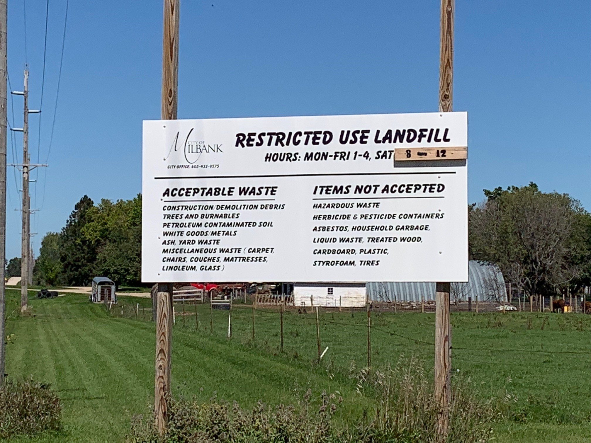 Street & Rubble Site Milbank, SD