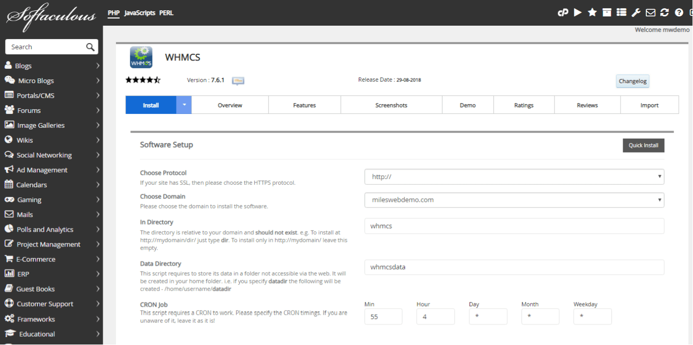 Discover the Steps to Install WHMCS from cPanel using