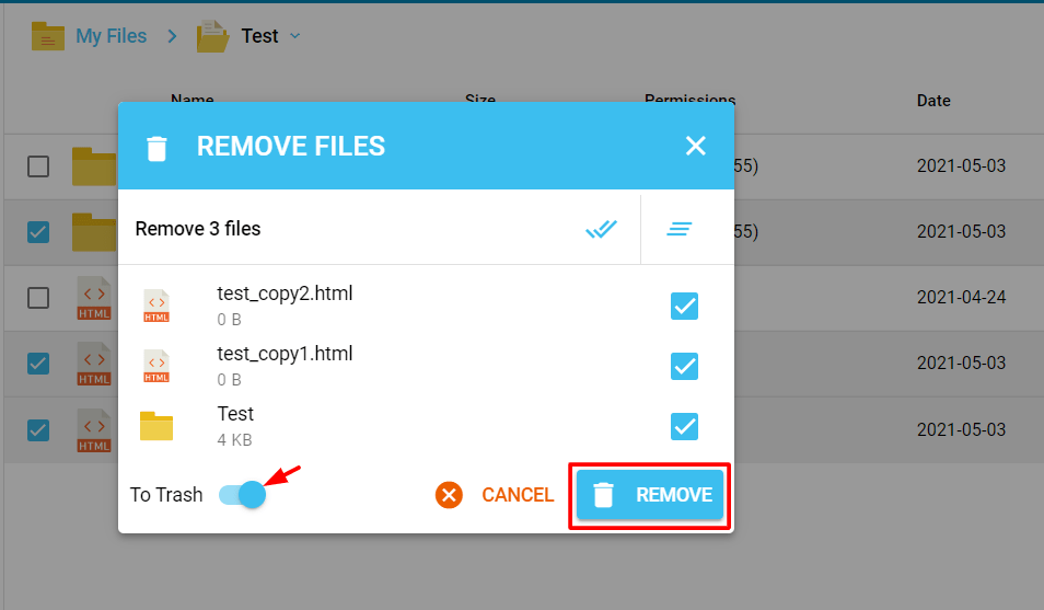 How to Delete a File or Folder in DirectAdmin Panel?