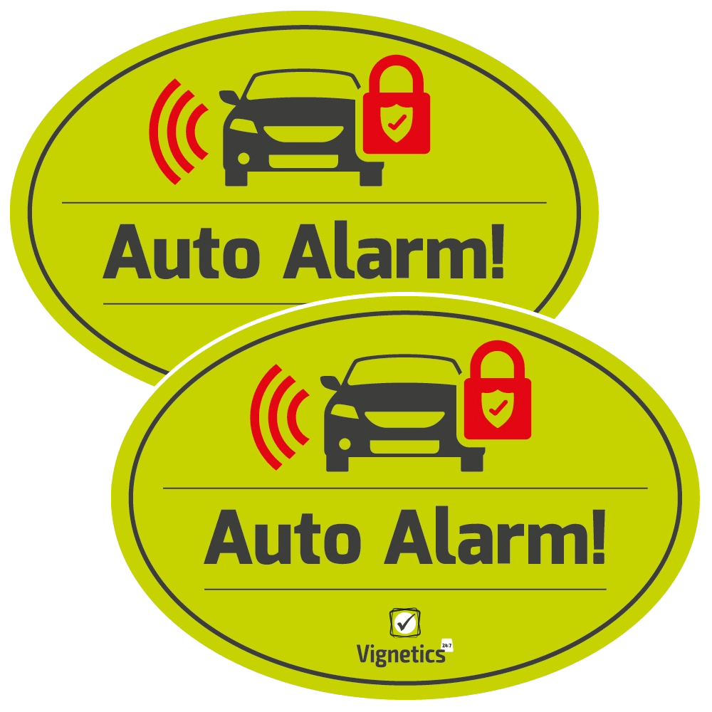 Auto Alarmsticker (2 stuks)