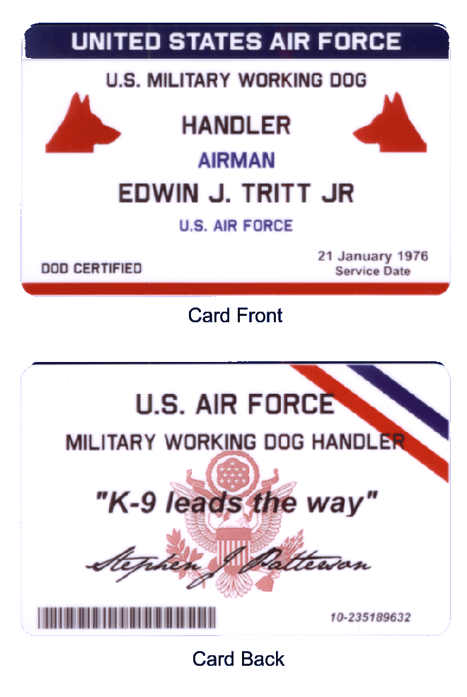 DOD K9 Dog Handler Certification,