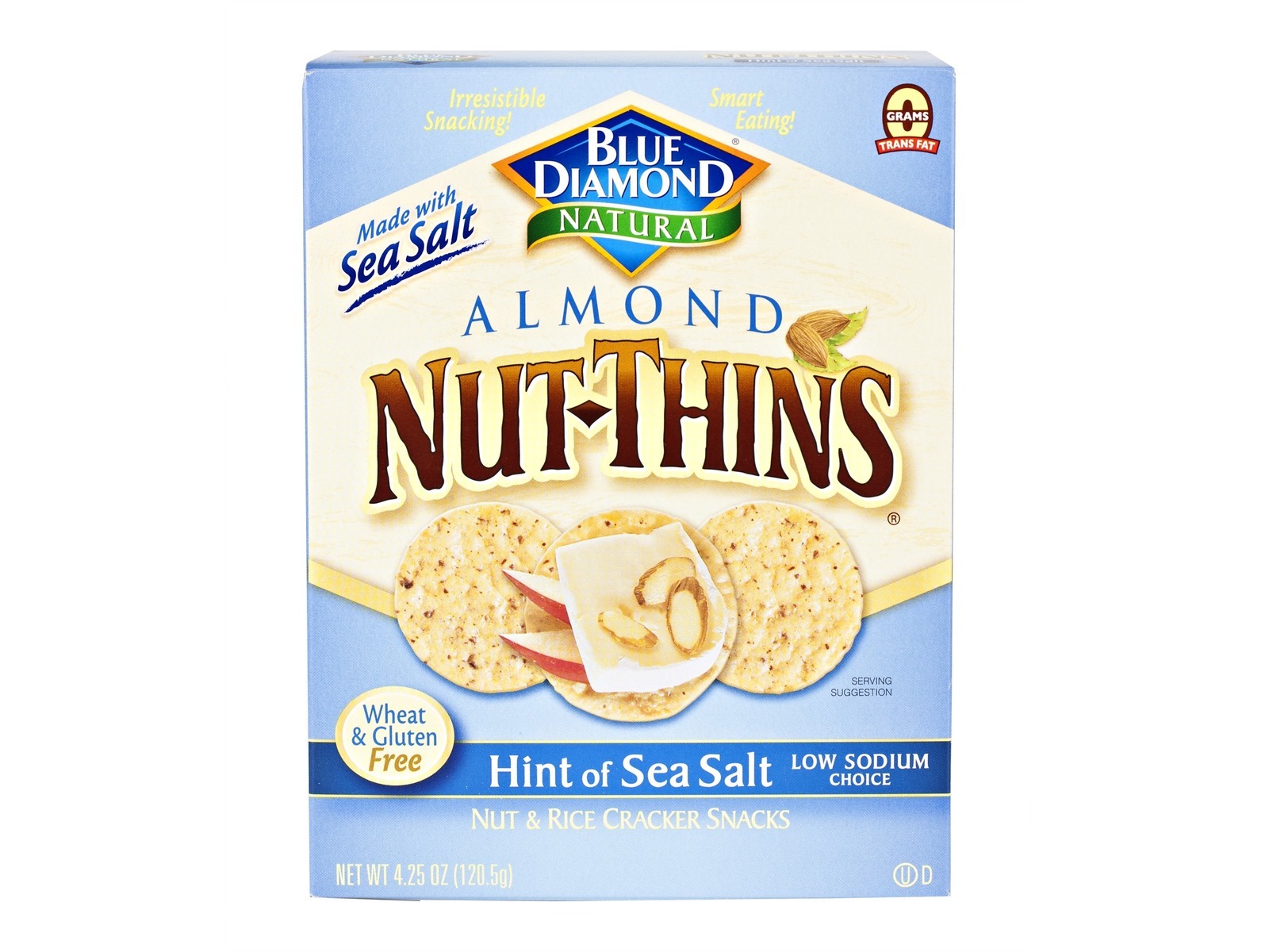 Are blue diamond nut thins healthy. Blue Diamond Nut-Thins®, Hint of Sea Salt 12/4.25oz - Mill ...