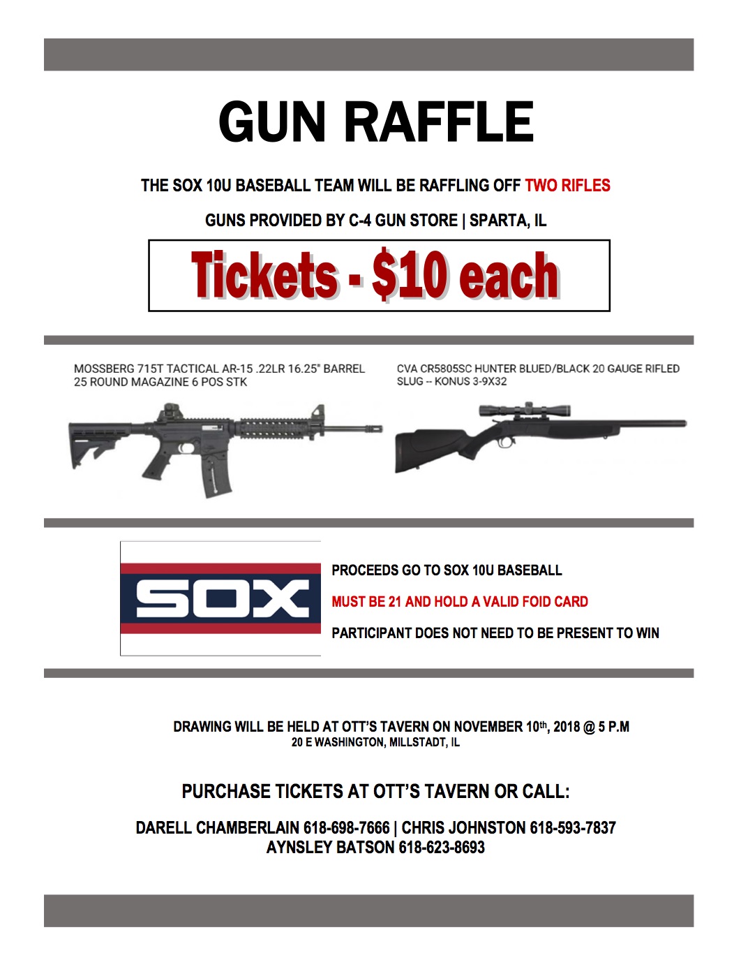 Gun Raffle Fundraiser MILLSTADT NEWS