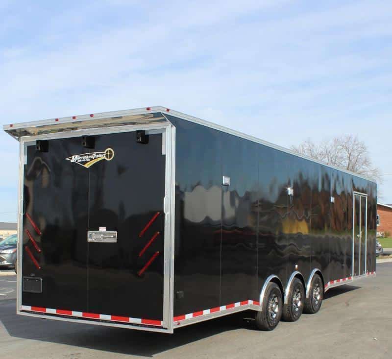Enclosed Car Trailers For Sale 2023 34' Bathroom Pkg. A/C & Finished Interior Millennium Trailers