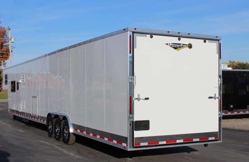 Enclosed Car Trailer with Living Quarters For Sale 53' w/24' LQ/ SLEEPS 8 Millennium Trailers