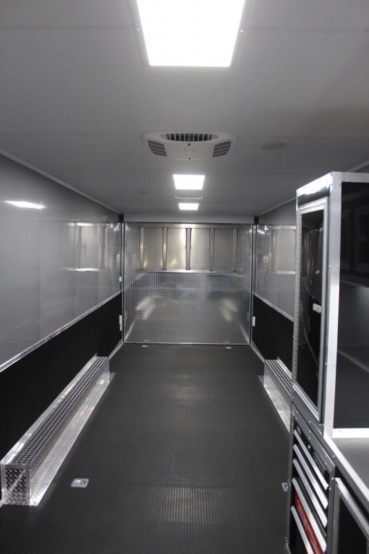 Enclosed Car Trailer with Bathroom For Sale 34ft.